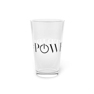 #POWERTRIBE Pint Glass, 16oz